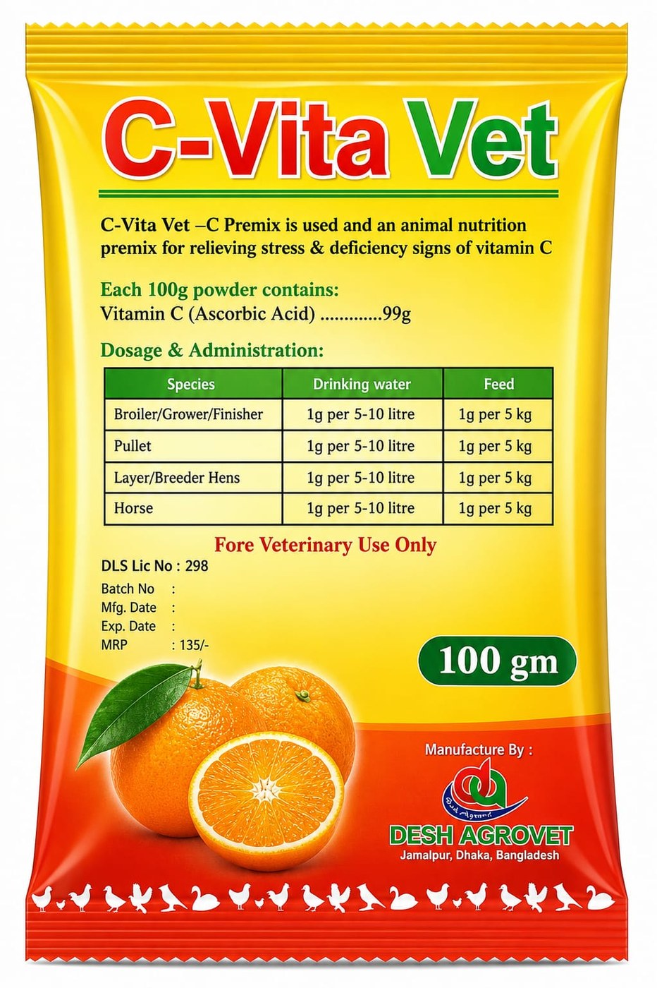C-Vita Vet — Vitamin C by Desh Agrovet
