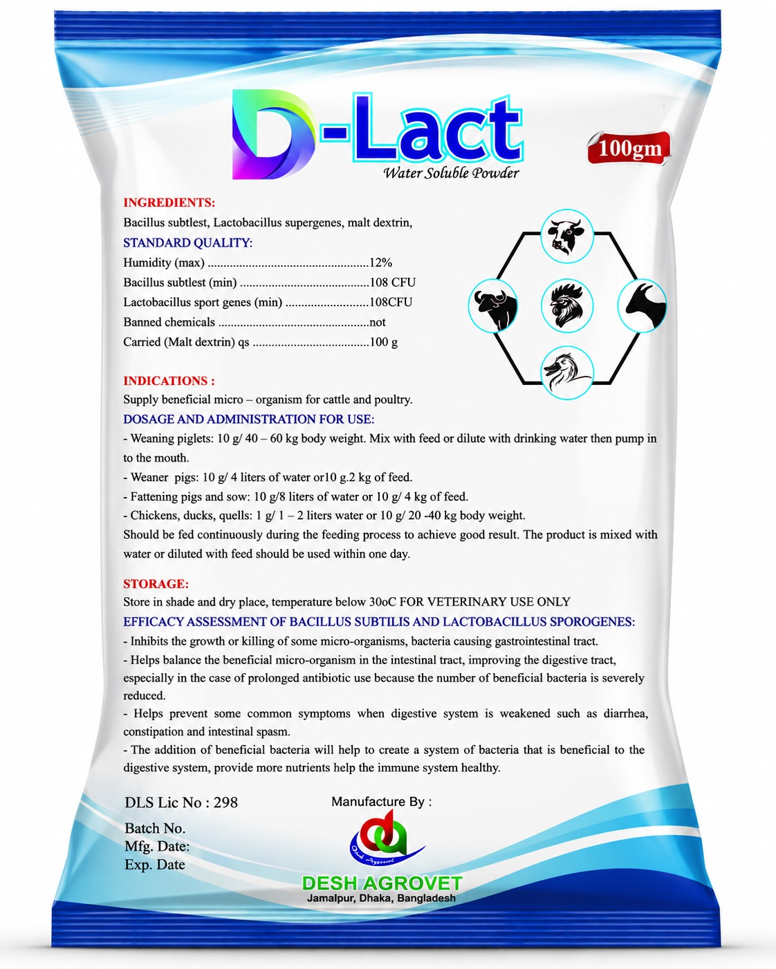D-Lact — Probiotic by Desh Agrovet